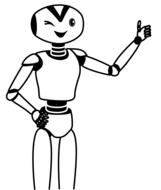 anthropomorphic cartoon happy