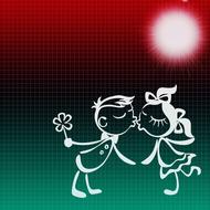 love affection couple background
