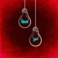 love idea light bulbs