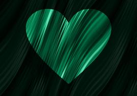 heart background image green love