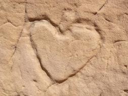 Sandstone Heart Love