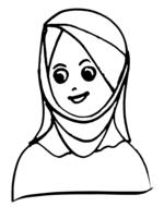 faces girl girl with head covered