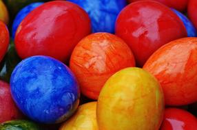 Easter Eggs Colorful Happy