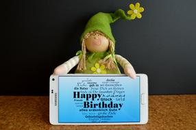 Happy Birthday Greeting elf
