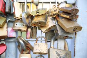 Many iron locks