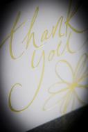 Thank You Card writing