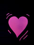 figure heart herzchen love violet