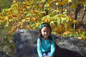 Smiling Girl Autumn