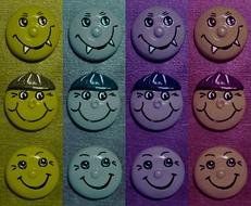 Smilies Funny Color