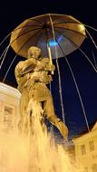 Kissing Statue Umbrella