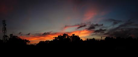 Sunset Sky Landscape Lovely