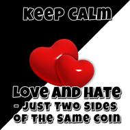 opposites heart black white