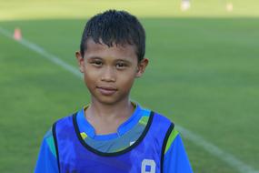 Smile Football player boy