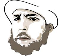 frustrated face man ink drawing