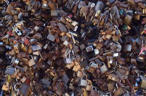 Spring Love Padlock
