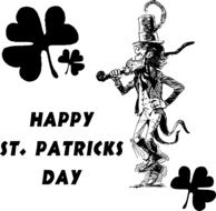 Happy saint patrick's day poster