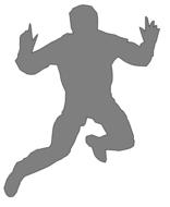 man jumping leaping silhouette