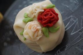 Cake Marzipan Rose decorated