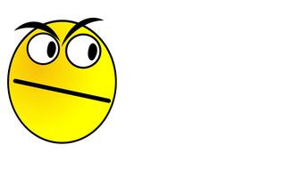 angry smiley face expression