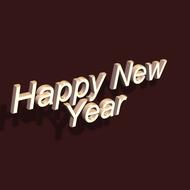 Font Lettering Happy New Year