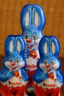 Kinder Chocolate Rabbits