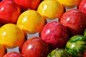 Easter Eggs Colorful Happy