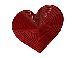 heart red ripple symbol background