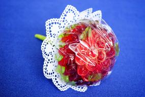 Candy bouquet of roses