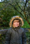 blond child girl in winter