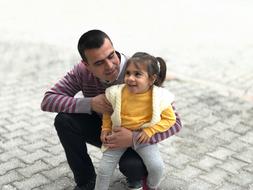 Human Dad Child