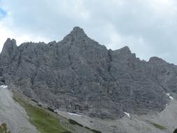 High gray mountains