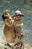 Father Swimming Pool Toddler