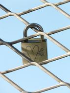 Love Castle Heart engraving symbol