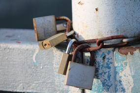 Padlocks Love Iron