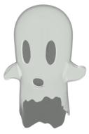 ghost cute spooky cartoon october