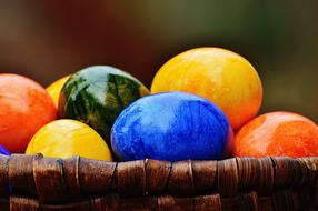 Easter Eggs Colorful Happy