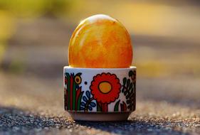 Easter Egg orange colored