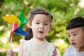 cute kids playing in the park