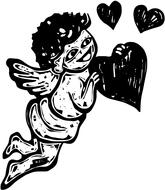 cherub cupid angel sketch