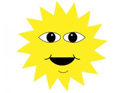 sun face happy smile smiling