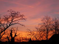 Sunset Afterglow Clouds