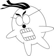 mad faces cartoons yelling scary
