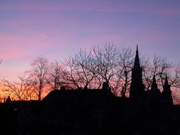 Sunset Afterglow Clouds