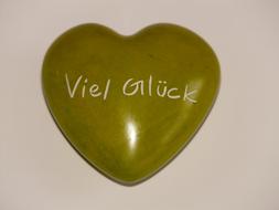 green Heart Stone decoration