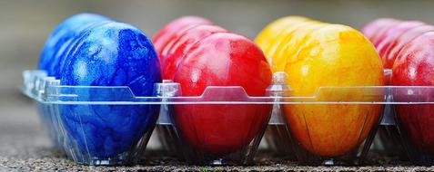 Easter Eggs Colorful Happy