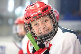 man hockey smiles