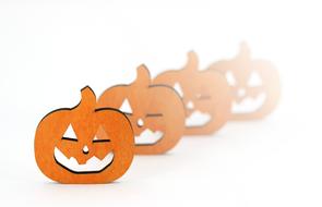 pumpkin decoration wooden white