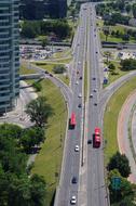 cars on the highway