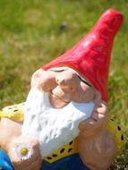 funny gnome in the garden