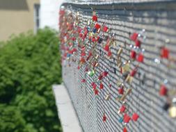 love on the castle fence